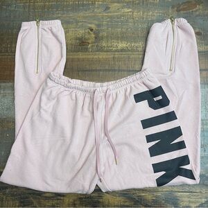 Victoria’s secret Pink Sweatpants with Black Lettering